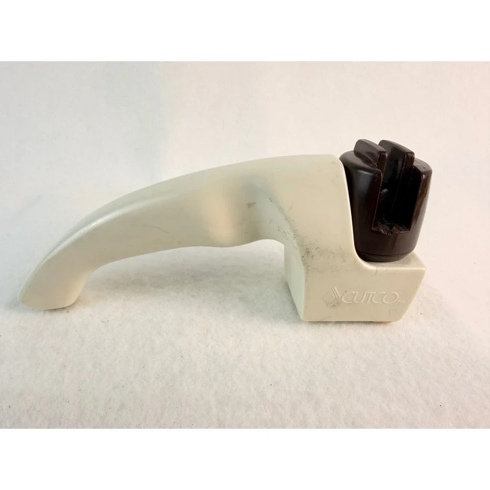 Cutco 80 Knife Sharpener Manual Pull Through Cream Brown Kitchen Tool Olean NY